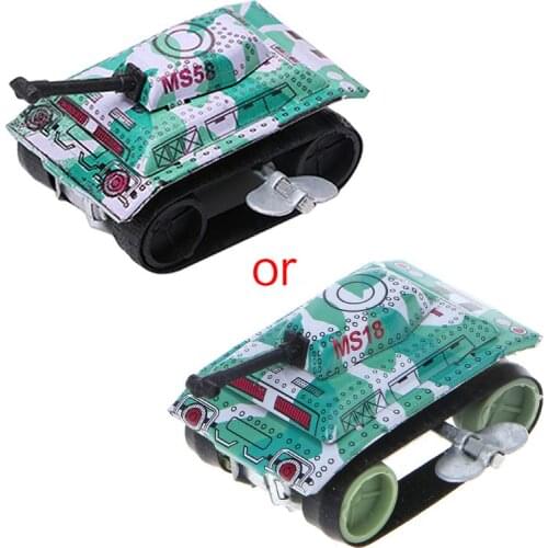Kids Children Vintage Tin Toys Friction Tank Modern Clockwork Toy Gift E06F