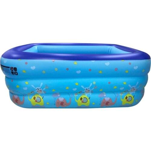 Baby Inflatable Pool Safe Childrens Home Use Paddling Pool Soft Bottom Ocean Ball Inflatable Square Swimming Pool Summer