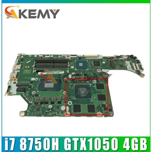 For ACER AN515-52 AN515 Laptop motherboard DH5VF LA-F952P CPU i7 8750H GPU GTX10504GB Test OK Mainboard