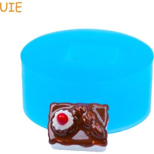 GYL338U 11.7mm 3D Chocolate Cake Silicone Mold - Fondant, Sugarcraft, Cake Decorating, Resin Polymer Clay, Gum Paste, Candy Mold