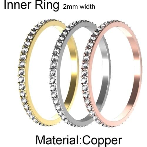 Cremo Stainless Steel Rings Femme Bague Interchangeable Accessories Jewelry Stackable Band Ring Jewelry Valentines Day Gift