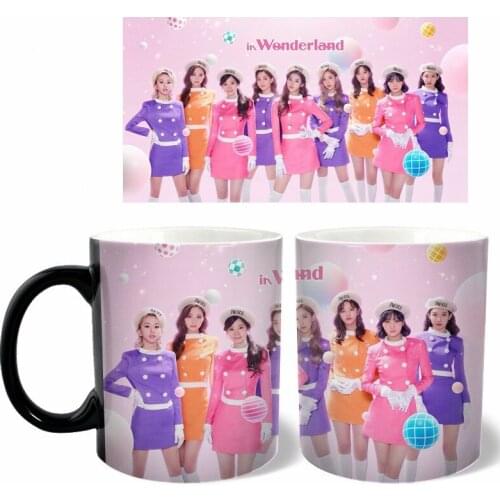 Color Changing Mug Kpop Group TWICE Student Water Cup Household Mina Lim Na Yeon Chou Tzuyu Drinking Cup One in a million