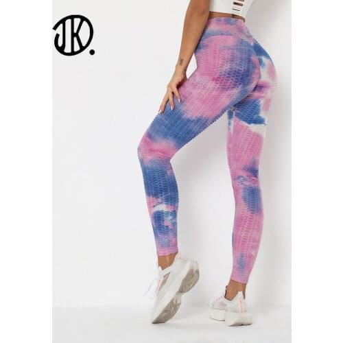 Fashion Tie-dye Leggings Ladies Seamless Comfortable Trousers Yoga Workout Pants Ink Printing Sports Pant For Women Sexy Tights