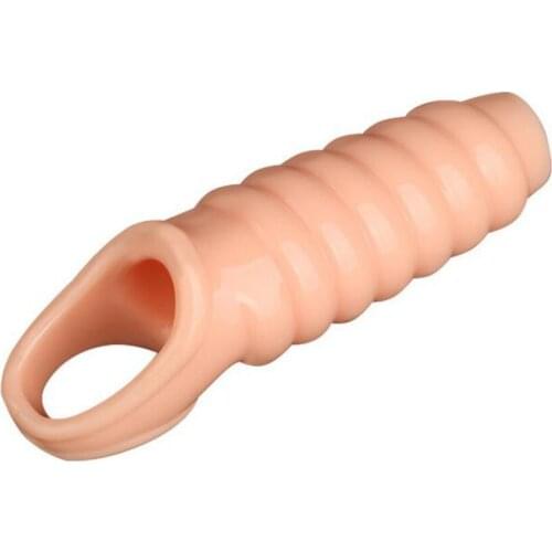 Penis Sleeve Reusable Condoms For Men Flavored Penis Delay Ejaculation Penis Ring Cock Ring Dick Extender Extension Nozzle Sex