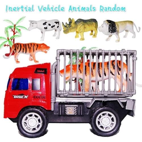 New Small Animal Model Transport Vehicle Inertial Toys for Childrens Intelligence Products In 2019