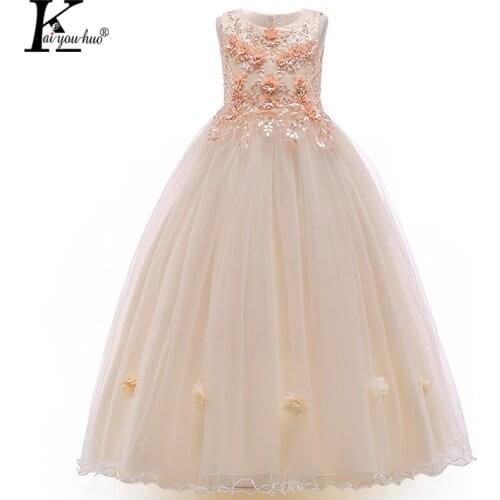 New 2021 Girls Dress Winter Christmas Kids Dresses For Girls Clothes Embroidery Wedding Dresses Toddler Princess Dress Vestidos