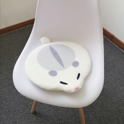 38cm Unique Japan White Hamster Plush Chair Cushion Soft Cartoon Animals Hamster Sponge Chair Seat Pillow Home Decor Kids Gift