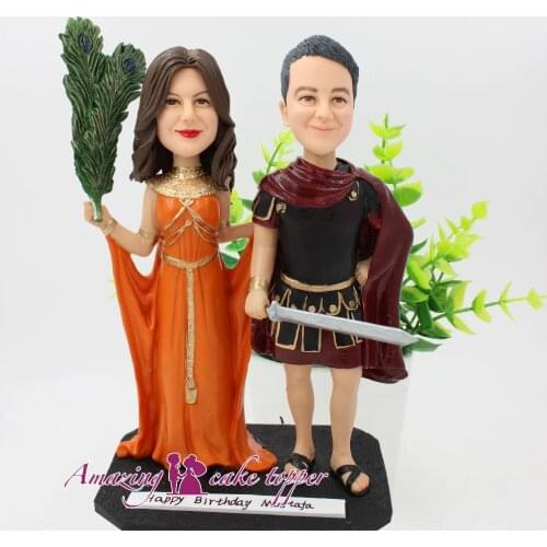 2019 AMAZING CAKE TOPPER European retro style is beautiful Toys Custom Polymer Clay Figure From Pictures