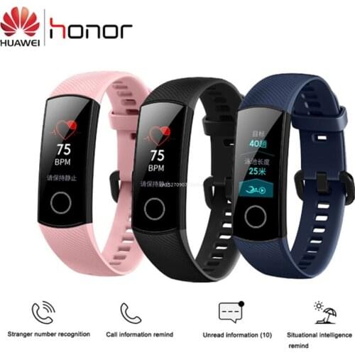 100% Original Huawei Honor Band 4 SmartBand Amoled 0.95" Colorful Touch Screen 50M Swim Heart Rate Sleep Snap Monitor Wristband