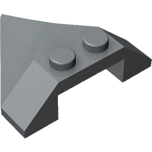 Building Blocks accessories DIY Plastic Plates 4x4x1 pointed wedge brick 10 PCS Educational toy for children birthday gift 22391