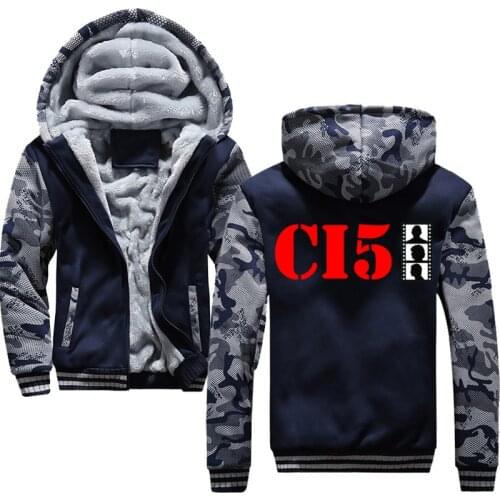 New Fashion The Professionals ci5 Hoodie Print Men Winter Warm Thick Zipper Sweatshirt Cool Jacket Tops Harajuku