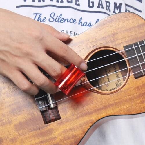 Tooyful Plastic Sand Shaker Hammer Rhythm Finger Ring for Guitar Ukulele Bass Band Accompaniment Accesory Red