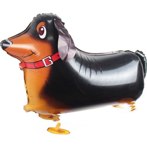 10pcs/lots dachshund Walking animals Foil balloon Birthday party supplies decoration cartoon balloons wholesales