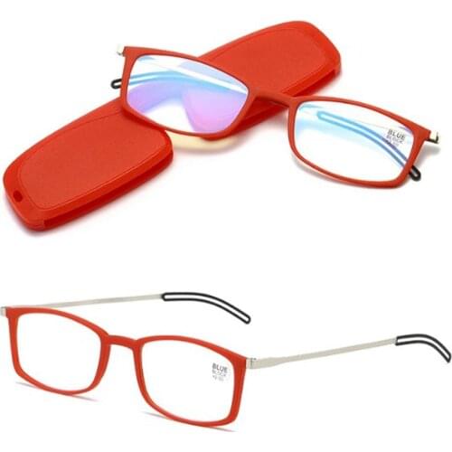 High-end New Portable Anti-Blue Light Reading Glasses Ultra-thin Case For Both Men And Women