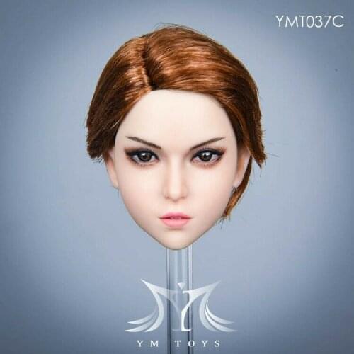 YMTOYS YMT037C 1/6 Scale Young Girl Mary Female Head Sculpture Fit For 12" Action Figure Body Accessories