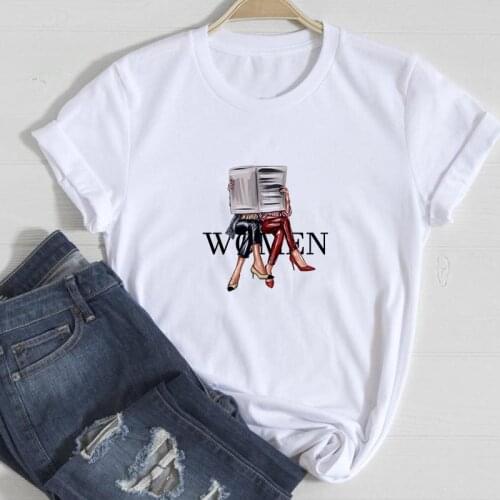 Women Print Summer t shirt Woman Harajuku Fashion Casual Funny t shirt For Lady Girl Short Sleeve Top Tee Female t shirt Clothes