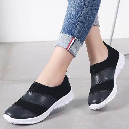 2020 Spring Women Casual Sneakers Shoes Ladies Ballets Slip on Shoes Women Cow Suede Flats Sneakers Shoes zapatos mujer 7762