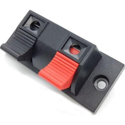 5 Pcs 2 Positions Connector Terminal Push In Jack Spring Load Audio Speaker Terminals S/M/L Size