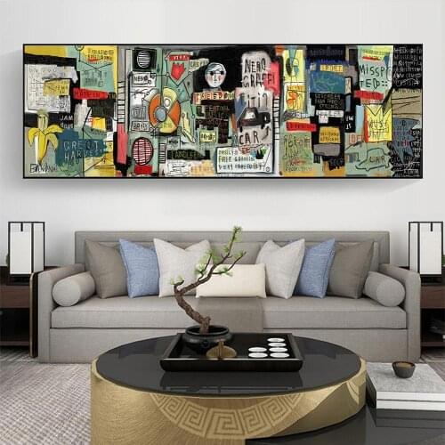 Abstract Oil Painting Canvas Painting Print Graffiti Street Inspirational Poster Wall Art Picture Fashion For Living Room Decor