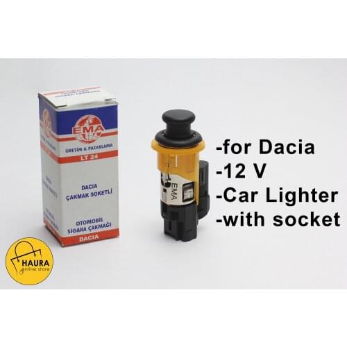 Auto Cigarette Lighter for Dacia Cars 12 Volt Model with socket Outer Chamber | Free Shipping