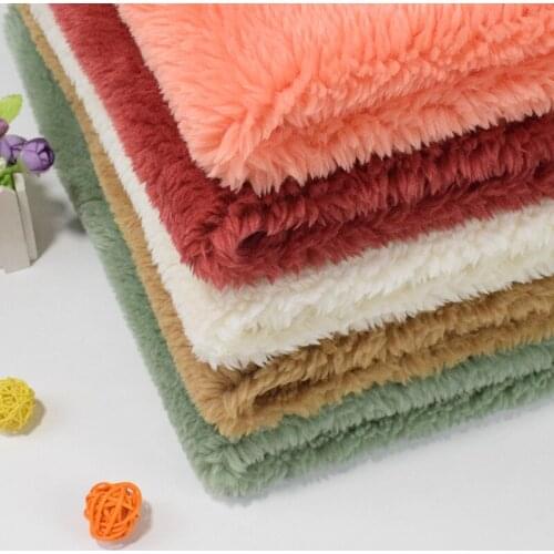 Big granule cashmere plush fabric for sewing pajamas coat home textile Toy diy sewing Plush fabric 1MX1.6M