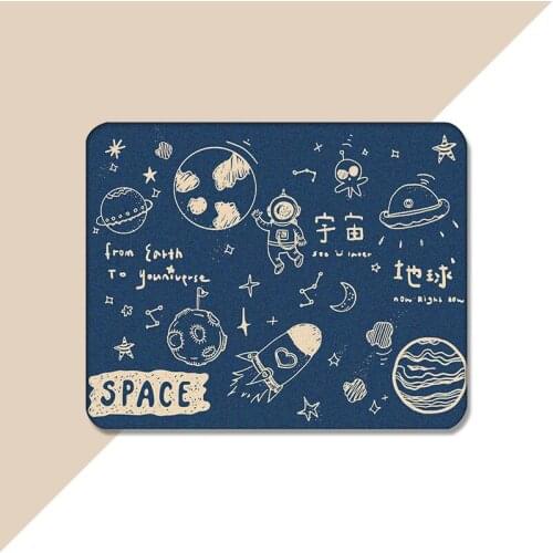 Travel around the universe and space cartoon interesting handmade Square thickened anti-skid game Office Mouse Pad