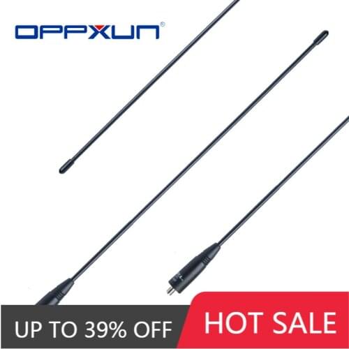 OPPXUN for Baofeng UV-9R Plus Era UV-XR Nagoya Na-771 SMA- Female 144/430MHz Dual Band Antenna Waterproof Walkie Talkie Radio