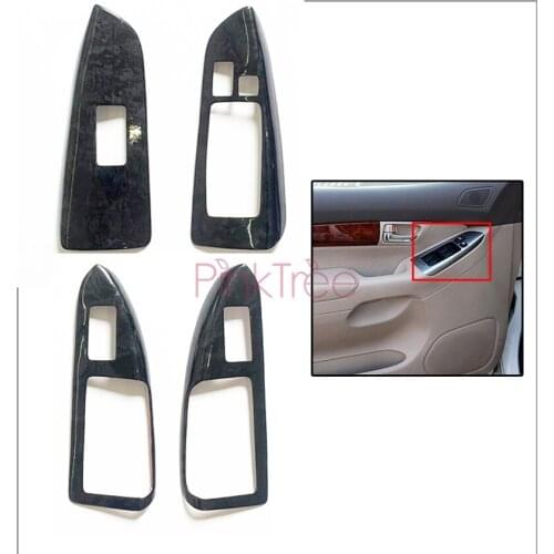 Black Wood Color Centre Trim Cover Trim Sticker Decoration Car Accessories For Toyota Land Cruiser 120 Prado FJ120 2003-2009