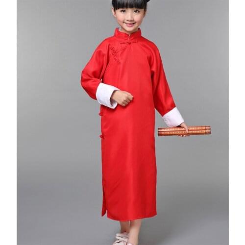 Chinese Gown Cosplay Costume Special Coat Allegro Crosstalk In Teaching Students Stage Outfit Robe Chinese Style Costumes