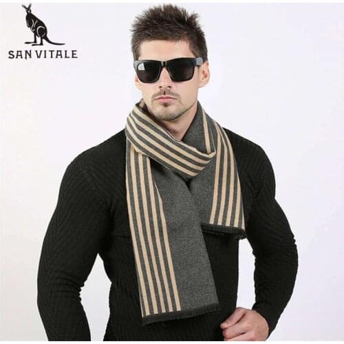 SAN VITALE Men's Striped Scarves China