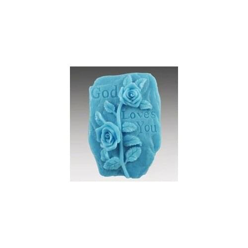 New God loves you Craft Art Silicone Soap mold Craft Molds DIY Handmade soap molds