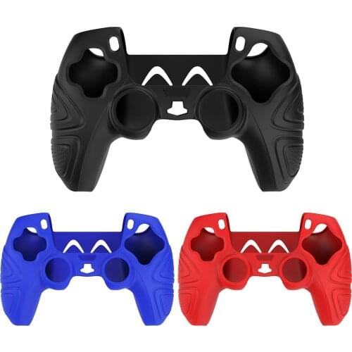 Controller Silicone Case For Ps5 Skin Soft Waterproof Anti-Slip Protective Cover For PlayStation 5 Gamepad Joystick For PS5