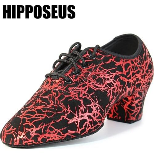 Hipposeus Latin Dance Shoes for Unisex Men Women Girls Ballroom Modern Tango Jazz Performance Shoes Practise shoes Wholesale