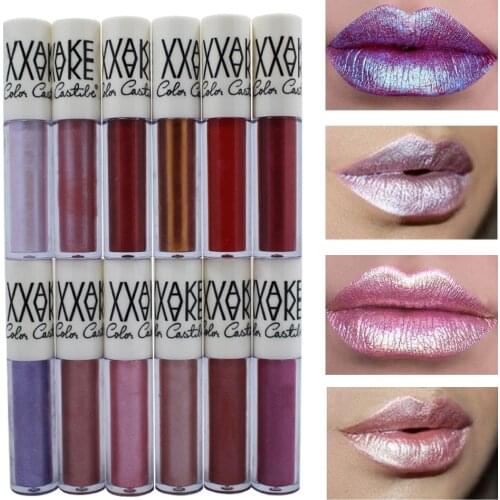 Bright Shimmer lip gloss 8ml moisture highlighting lip balm gloss 12 colors waterproof matte liquid lipstick glitter lip HF005