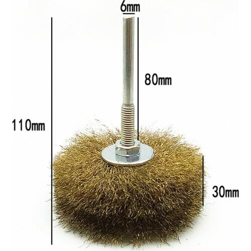 Copper wire brush Polishing Wheel For Mini Drill Polishing Brush For wood carving