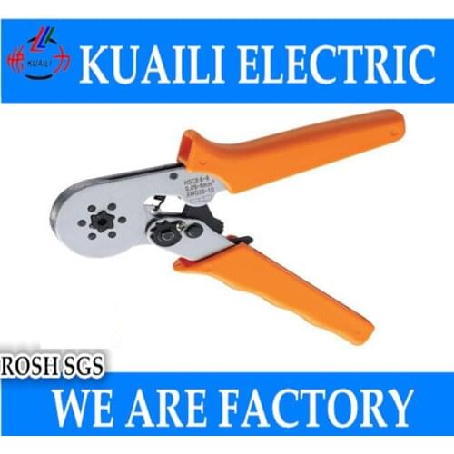 1pcs HSC8 6-6 MINI-TYPE SELF-ADJUSTABLE CRIMPING PLIER insulated end terminal crimping tool