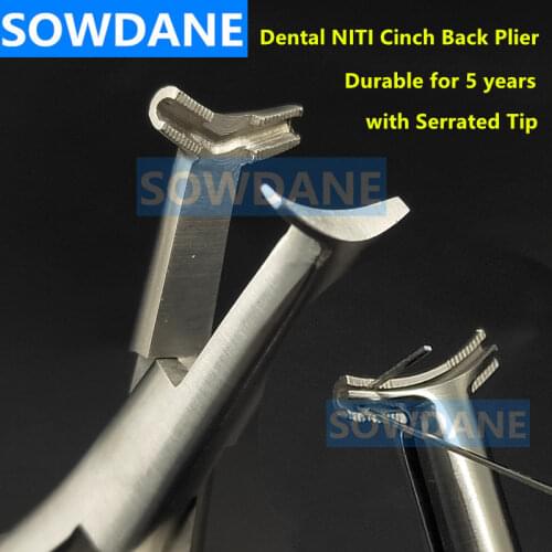 1 piece Dental Orthodontic Lingual Wire NiTi Cinch Back Plier Ortho Forcep Instrument Tool Max for 0.7mm Autoclavable