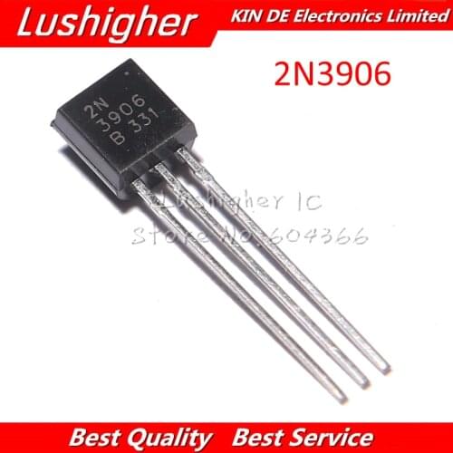 100PCS 2N3906 TO92 TO-92 0.2A 40V PNP New Original