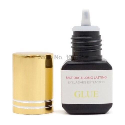 100pcs Black Lashes Extension Glue Fast Drying Glue Lasting Over 6 Weeks Low Irritation Low Fume Eye Make Up Tools