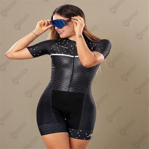 2021 Womens Cycling Outfits Cycling Jumpsuit Bicicleta Triathlon Summer Ciclista Frenesi Sport Bicycle Roupa Ciclismo Skinsuits