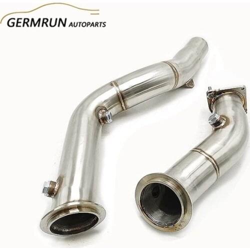 3" SS Downpipe for BM*W 15-20 M3 Base Sedan 4D F80 M4 F82 F83 S55 L6 3.0T