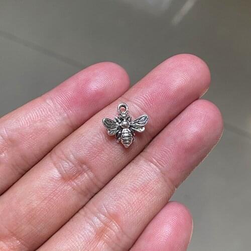 45pcs/lot Cute Little Bee DIY Handmade Pendant Necklace Bracelet Earrings Accessories Charms Findings Jewelry Making Supplies