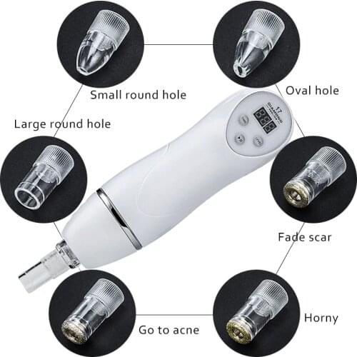 7 Tips Diamond Dermabrasion Skin Peeling Beauty Apparatus Vacuum Blackhead/Acne Remove Tool Facial Skin Cleaning Pore Cleaner
