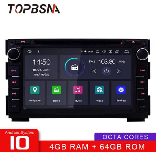 TOPBSNA 2 Din Car DVD Player Android 10 for KIA CEED 2009 2010 2011 2012 VENGA WIFI Multimedia Car radio Stereo Headunit RDS AUX