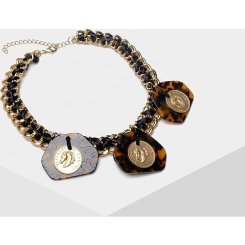 Amorita boutique Vintage gold horsehead necklace for women