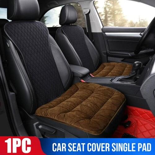 Plush cotton Car Seat Cover Four Seasons Front Rear Cushion Breathable Protector Mat Pad Auto accessories Universal Size
