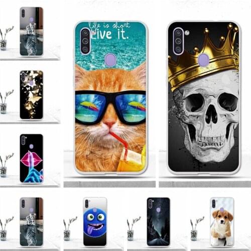 Case For Samsung Galaxy M11 Case Cover Silicone TPU Phone Case For Samsung M11 M 11 M115F Cover Coque Funda Capa Shell Bumper