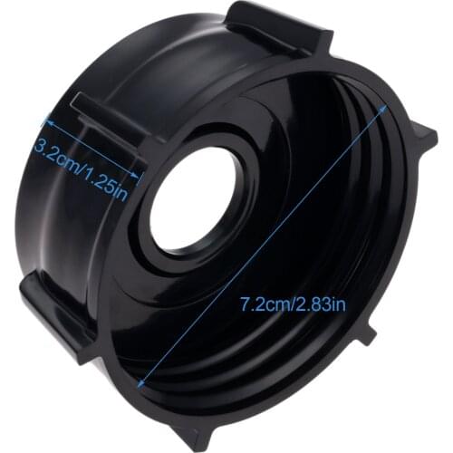 Black Blender Jar Bottom Base Screw Cap Fit for Oster BPST02-B00-000 BPHT02-B00-000 Kitchen Blenders Parts Replacement