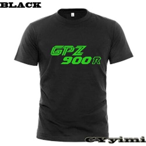For KAWASAKI GPZ900R 900R GPZ T Shirt Men New LOGO T-shirt 100% Cotton Summer Short Sleeve Round Neck Tees Male