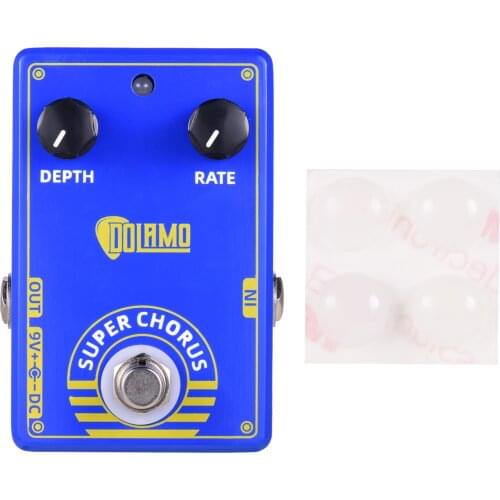 Dolamo D-3 Super Chorus Guitar Effect Pedal Chorus Pedal with True Bypass Guitar Pedal for Electric Guitar Accessories